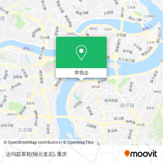 达玛茹茶苑(铜元道店)地图