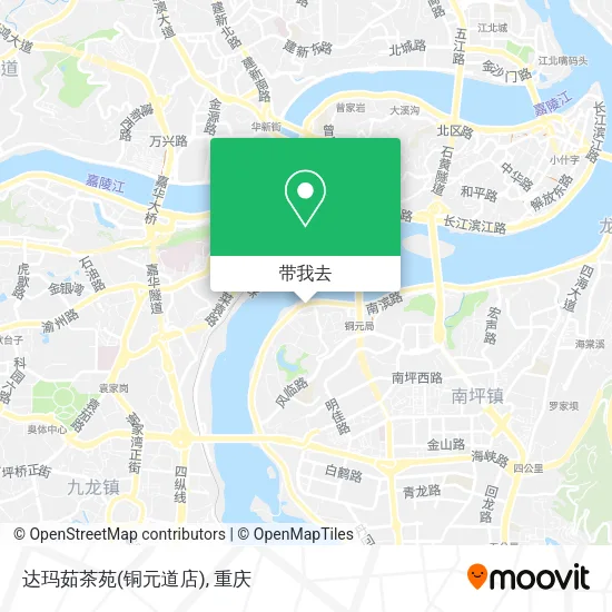 达玛茹茶苑(铜元道店)地图