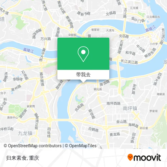 归来素食地图