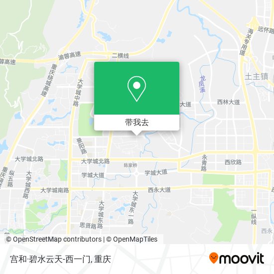 宫和·碧水云天-西一门地图