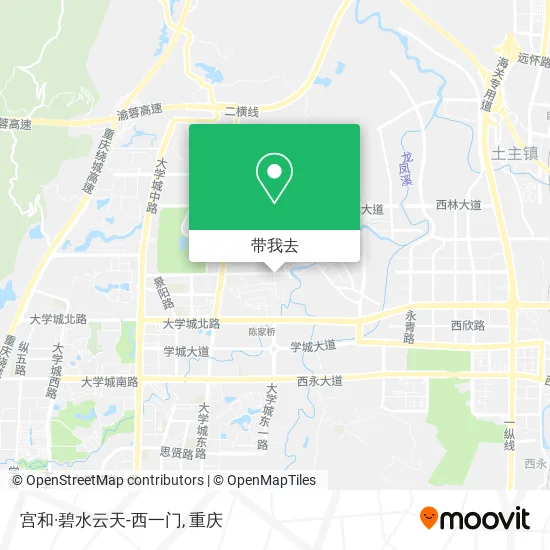 宫和·碧水云天-西一门地图