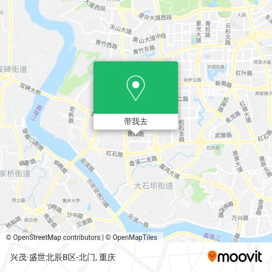 兴茂·盛世北辰B区-北门地图