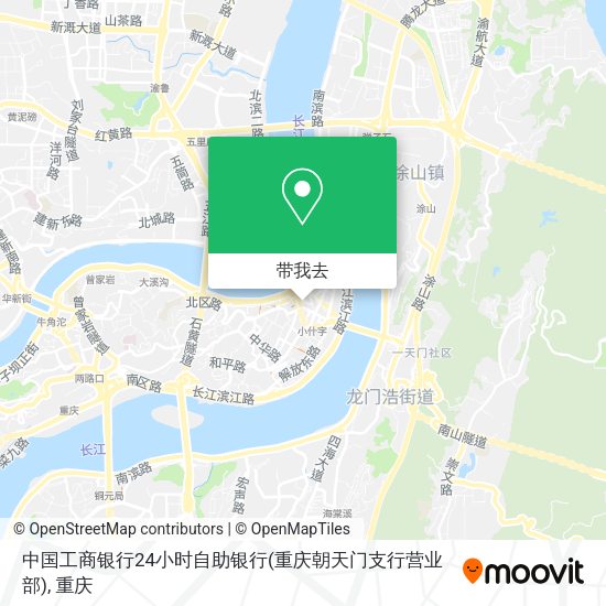 中国工商银行24小时自助银行(重庆朝天门支行营业部)地图