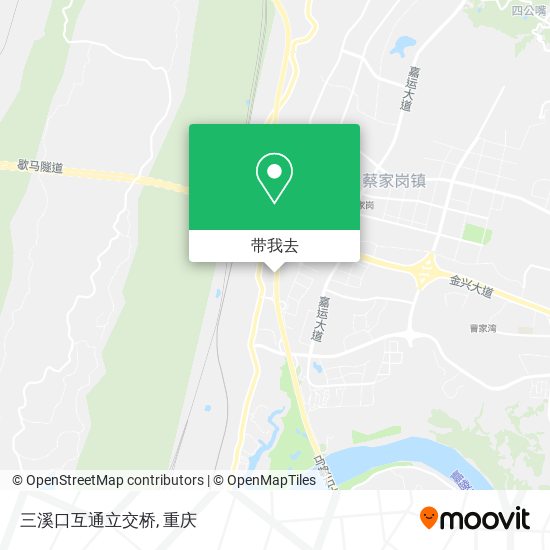 三溪口互通立交桥地图
