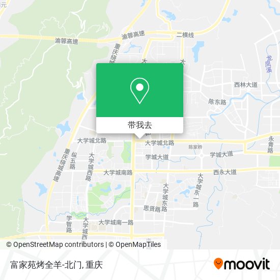 富家苑烤全羊-北门地图