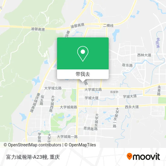 富力城瀚湖-A23幢地图
