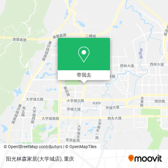 阳光林森家居(大学城店)地图