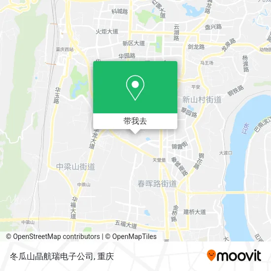 冬瓜山晶航瑞电子公司地图