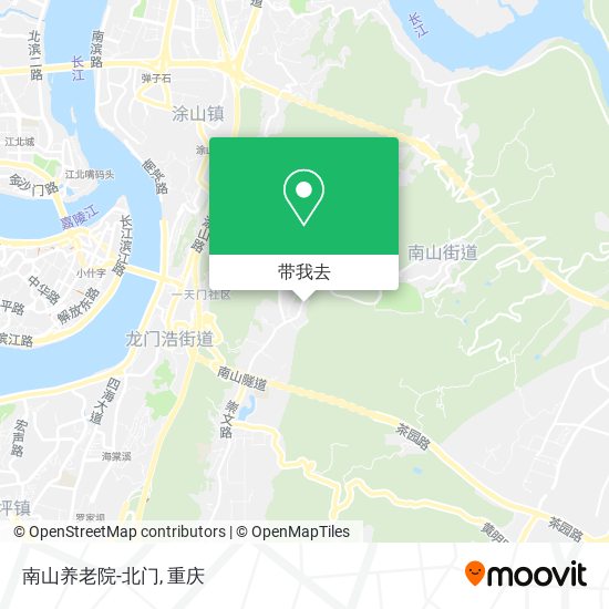 南山养老院-北门地图