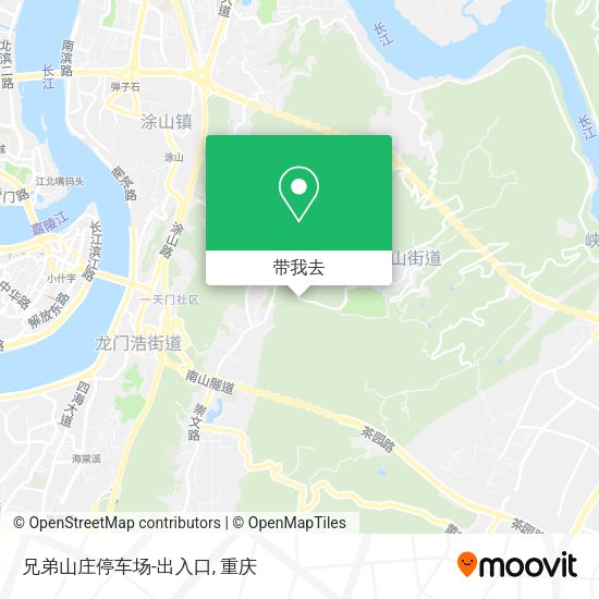 兄弟山庄停车场-出入口地图