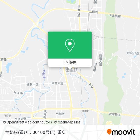 羊奶粉(重庆：00100号店)地图