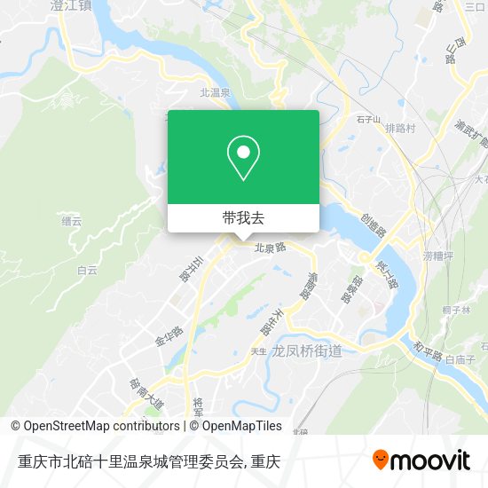 重庆市北碚十里温泉城管理委员会地图
