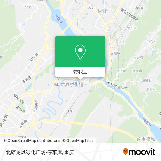 北碚龙凤绿化广场-停车库地图