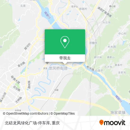 北碚龙凤绿化广场-停车库地图