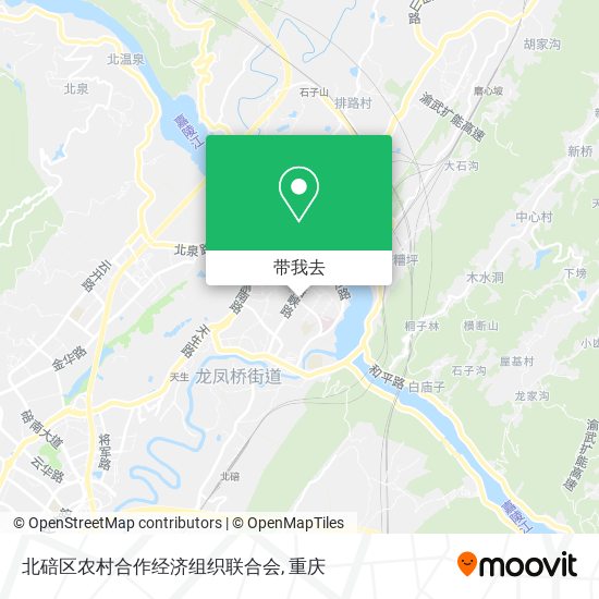 北碚区农村合作经济组织联合会地图