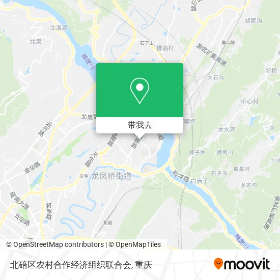 北碚区农村合作经济组织联合会地图
