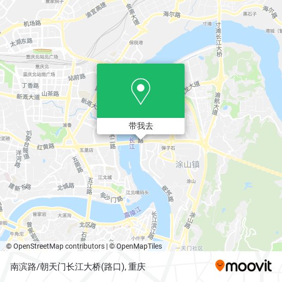 南滨路/朝天门长江大桥(路口)地图