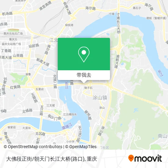 大佛段正街/朝天门长江大桥(路口)地图