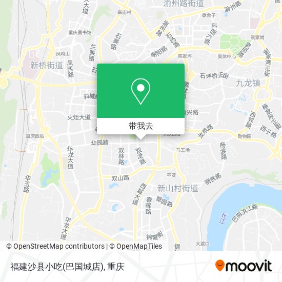 福建沙县小吃(巴国城店)地图