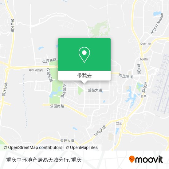 重庆中环地产居易天城分行地图