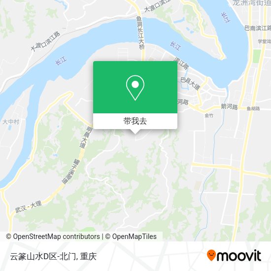 云篆山水D区-北门地图
