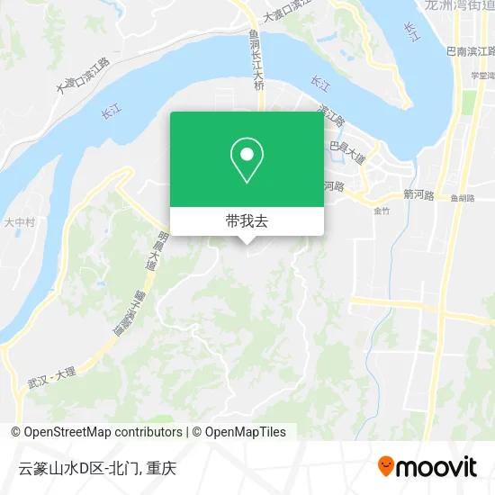 云篆山水D区-北门地图