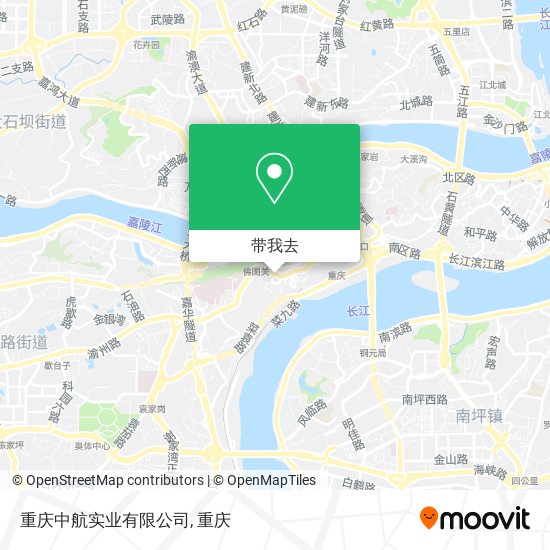 重庆中航实业有限公司地图