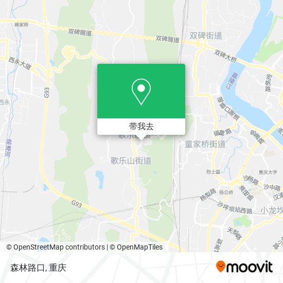 森林路口地图
