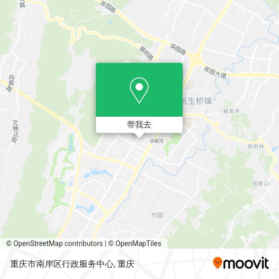 重庆市南岸区行政服务中心地图