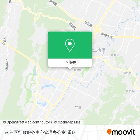 南岸区行政服务中心管理办公室地图