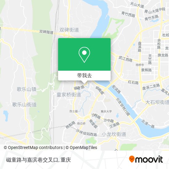 磁童路与嘉滨巷交叉口地图