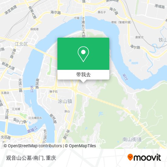 观音山公墓-南门地图