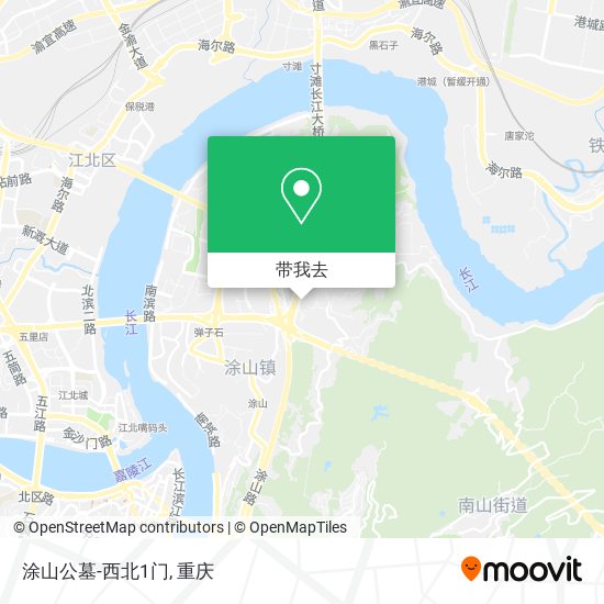 涂山公墓-西北1门地图