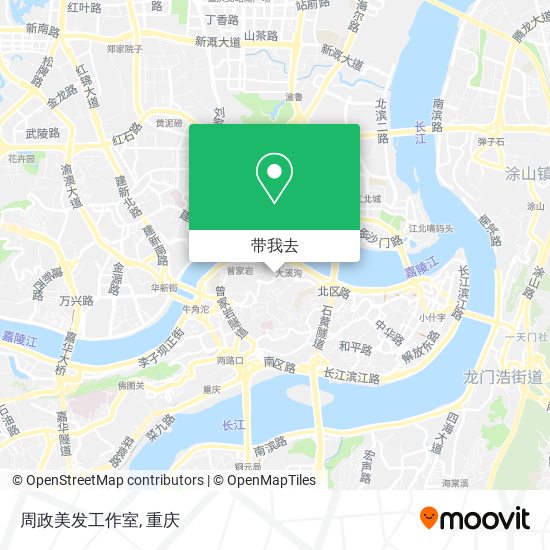 周政美发工作室地图