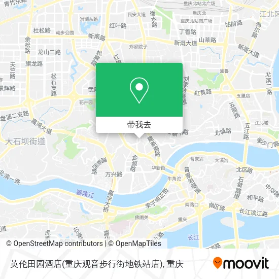 英伦田园酒店(重庆观音步行街地铁站店)地图