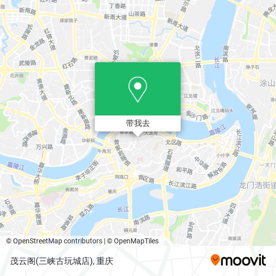 茂云阁(三峡古玩城店)地图