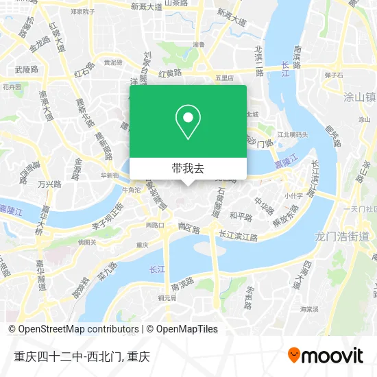 重庆四十二中-西北门地图