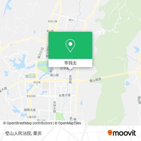 璧山人民法院地图