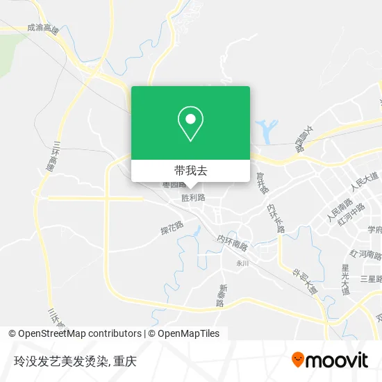 玲没发艺美发烫染地图