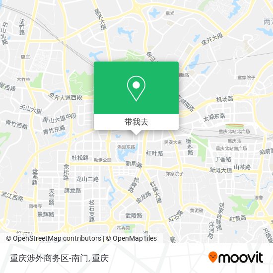 重庆涉外商务区-南门地图