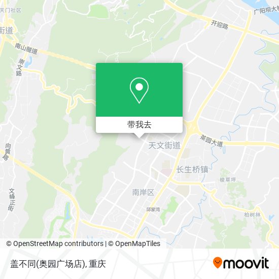盖不同(奥园广场店)地图