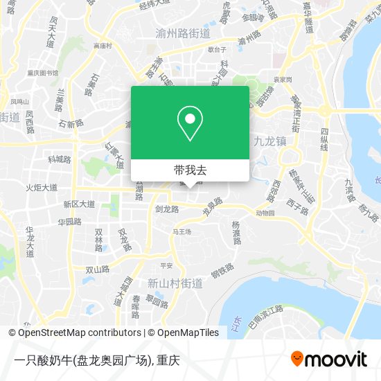 一只酸奶牛(盘龙奥园广场)地图