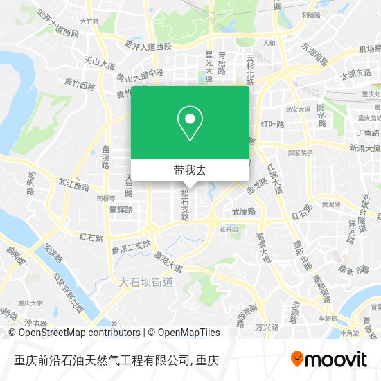 重庆前沿石油天然气工程有限公司地图