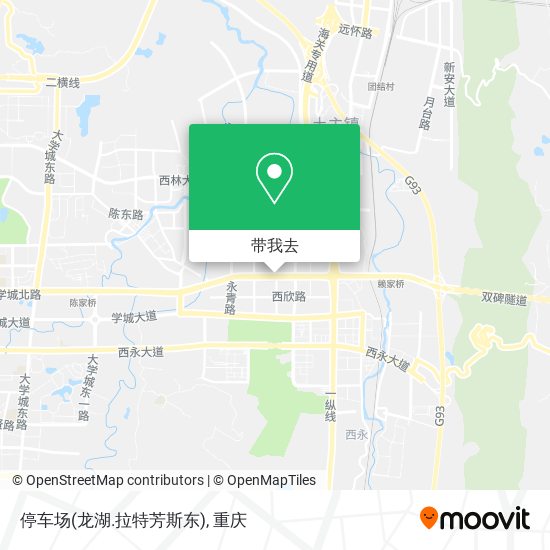 停车场(龙湖.拉特芳斯东)地图