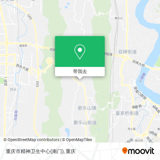 重庆市精神卫生中心(南门)地图