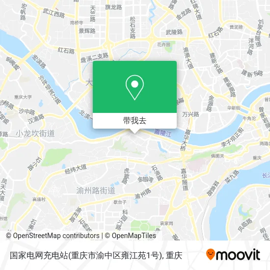 国家电网充电站(重庆市渝中区雍江苑1号)地图