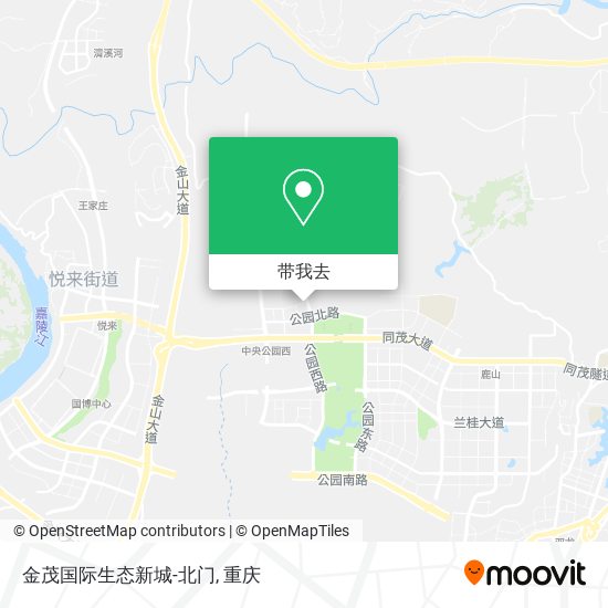 金茂国际生态新城-北门地图