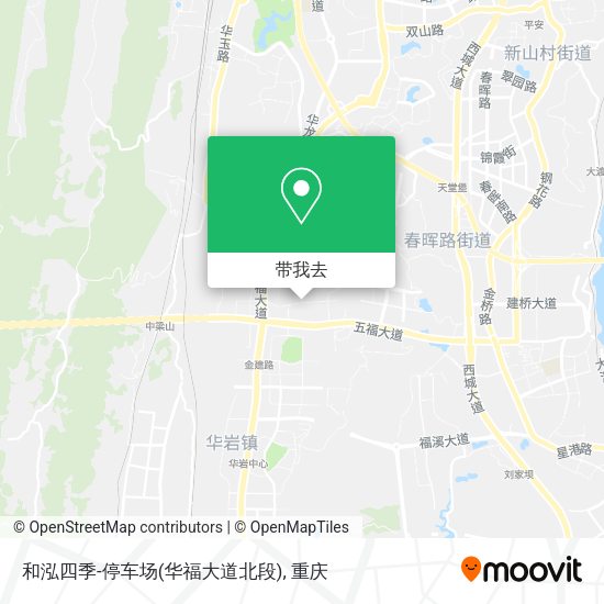 和泓四季-停车场(华福大道北段)地图