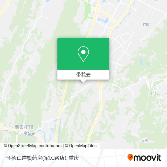 怀德仁连锁药房(军民路店)地图