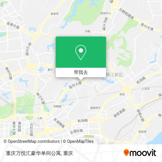 重庆万悦汇豪华单间公寓地图